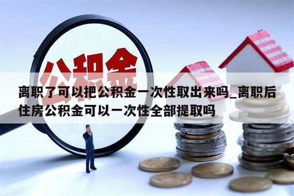 离职了可以把公积金一次性取出来吗_离职后住房公积金可以一次性全部提取吗